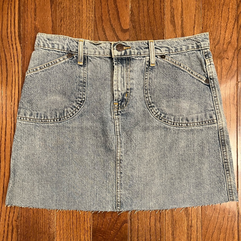 Adorable Vintage Ralph Lauren Jean Mini Skirt